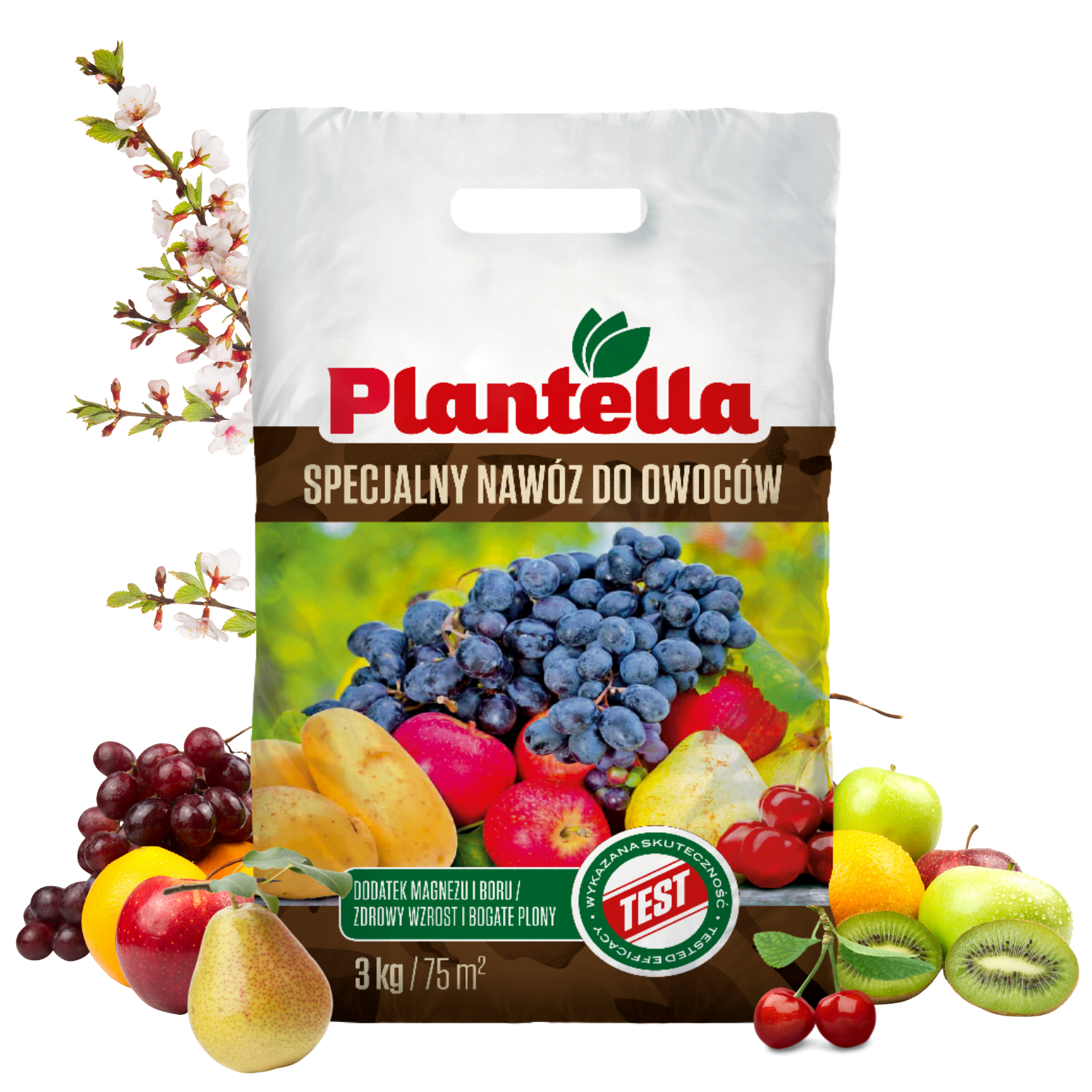 Plantella Dünger Für Obstbäume, Weinreben, Reben, Kartoffeln, Bor 3 Kg