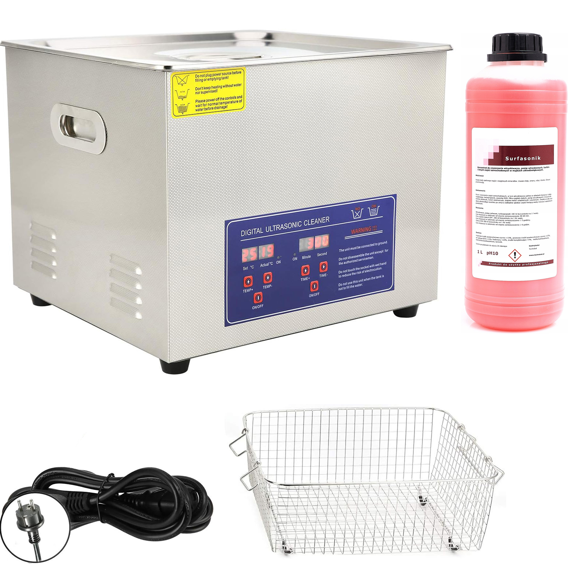 Ps-60 15l Ultraschallreiniger/bad + Surfasonic-flüssigkeit 1l