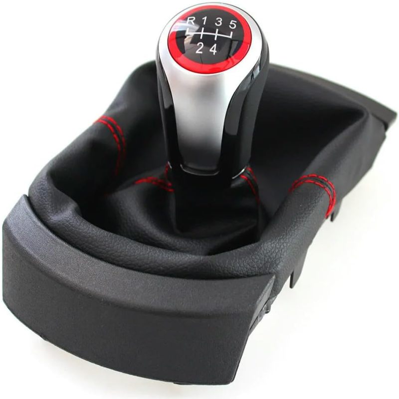 Schaltknauf Mit Staubmanschette Für 5-gang-schaltung Des Seat Ibiza (2002–2010), Ersatz Für Die Schaltmanschette Des Manuellen Schalthebels.