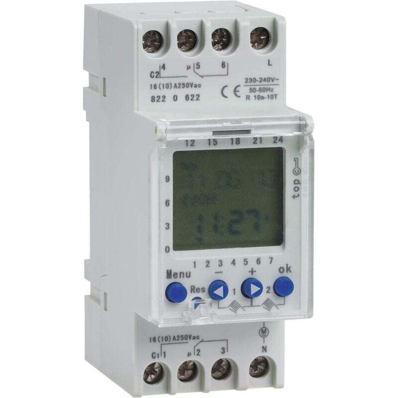 Zweikanal-digital-pooltimer (220 V) – 7-tage-/24-stunden-wochensteuerung, Lcd-display, Genauigkeit ±2 Sek./tag – Ulisem