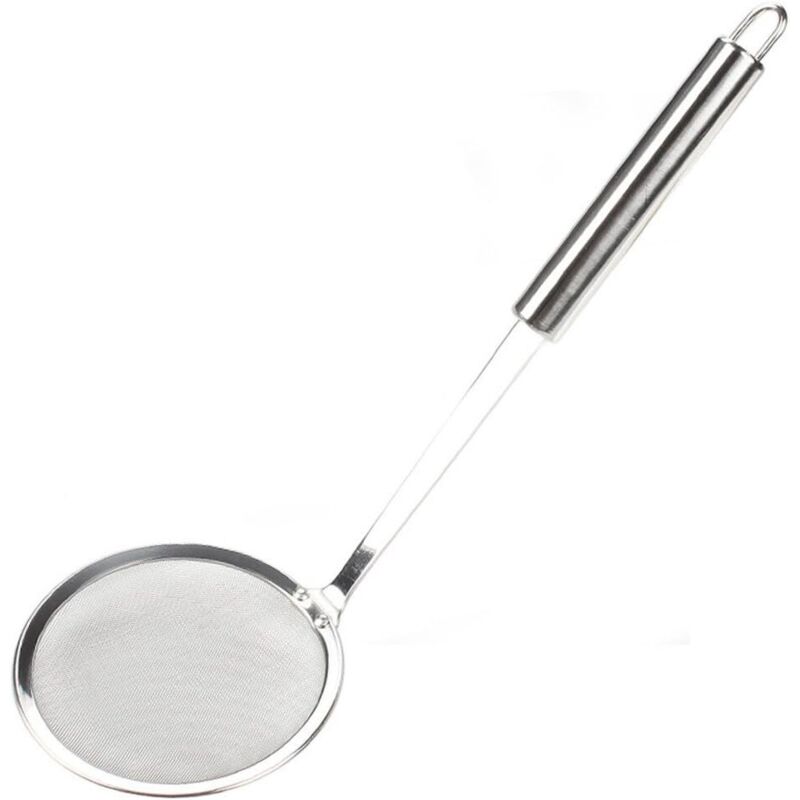 Edelstahl-abtropfschale Mit Ergonomischem Griff, 23 Cm, Feinsieb Für Nudeln Und Gemüse - Ulisem