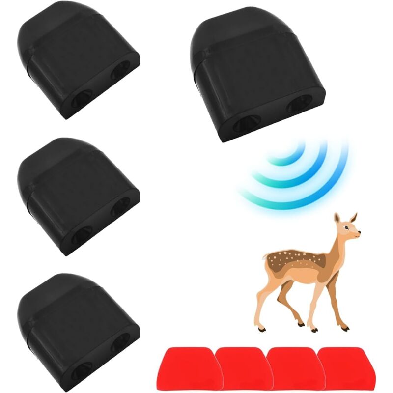 Ultraschall-wildtierwarnpfeifen Für Autos – 4er-pack Geräuschlose Wildtierwarngeräte – Ulisem