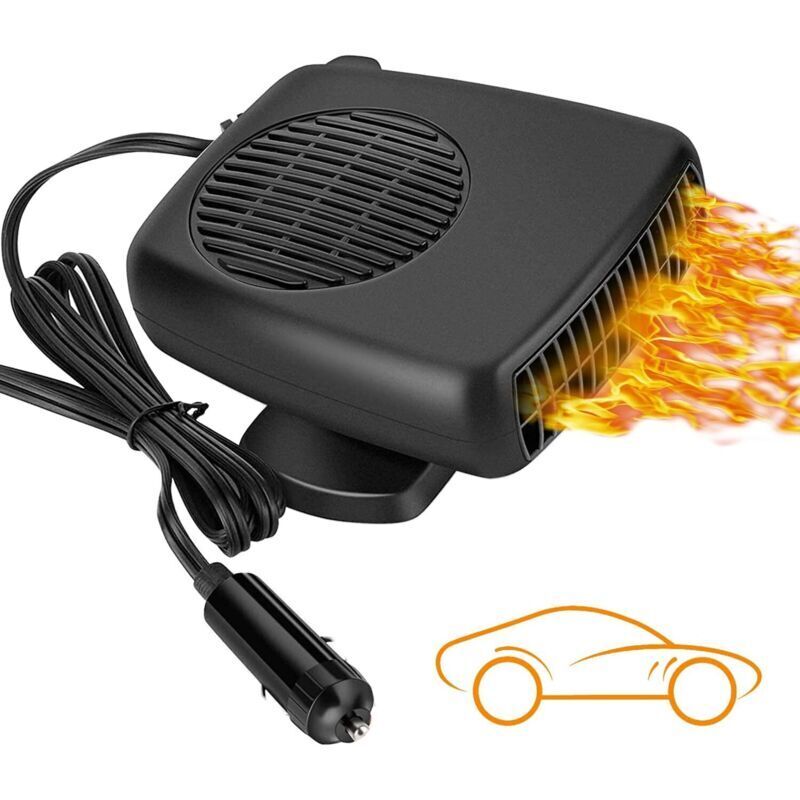 2-in-1-autoheizung Mit Zigarettenanzünder, Enteisungs- Und Schnellentfeuchtungsfunktion – 12 V, Kompakt Und Leise, Für Windschutzscheibe Und Innenraum – Ulisem
