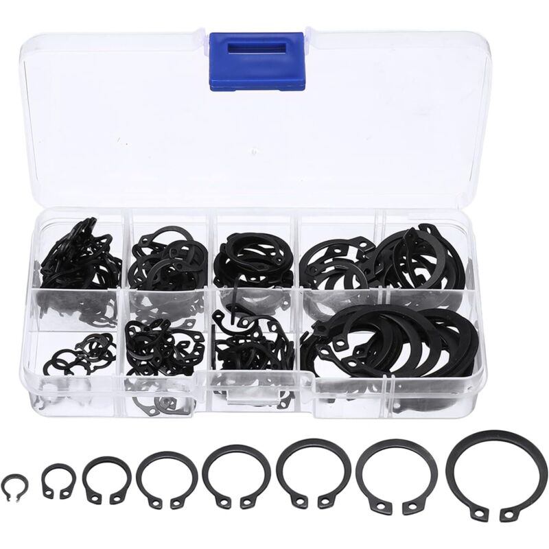 160-teiliges Set Mit Sicherungsringen (innen Und Außen) In 8 Größen Und Aufbewahrungsbox Für Achsen Und Mechanische Bauteile – Ulisem