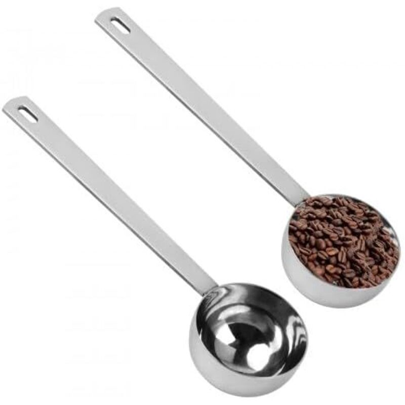 Messlöffel Aus Edelstahl, 2er-set, Ergonomisches Design, Ideal Für Kaffee, Tee Und Mehl – Ulisem