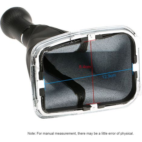 5-gang-schaltknauf, Schwarze Schaltmanschette Aus Pu-leder Für Jetta Gti Mk4 1999–2004, Neu – Crezuo