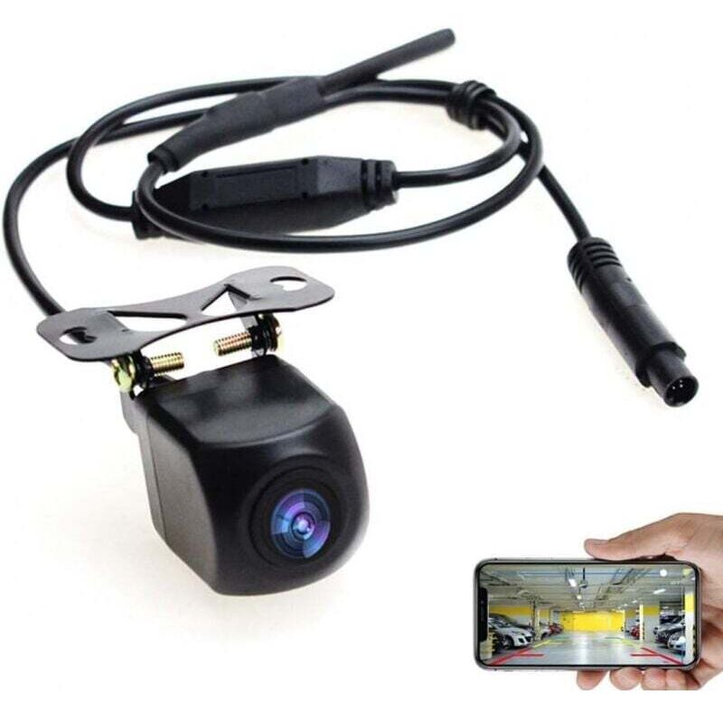 Wasserdichte 12v-wlan-rückfahrkamera – Mini-rückfahrkamera Für Iphone Und Android, Markenlos, Kompakt Und Einfach Zu Installieren