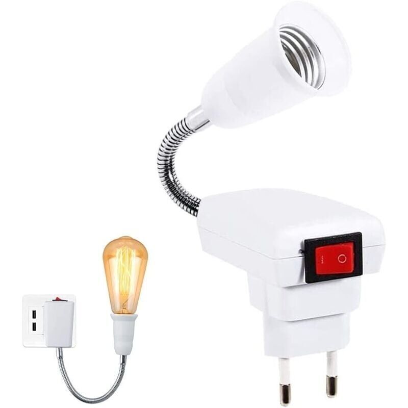 E27 Lampenfassung Mit 360° Verstellbarem Funkschalter – Led-lampenfassung Für Büro, Schlafzimmer, Küche Und Bett (leuchtmittel Nicht Enthalten)