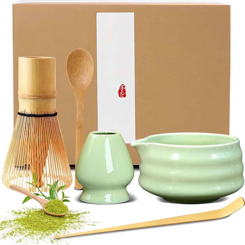 5-teiliges Matcha-besen-set, Geeignet Für Die Zubereitung Von Matcha-tee Zu Hause, Im Büro Und In Teestuben.