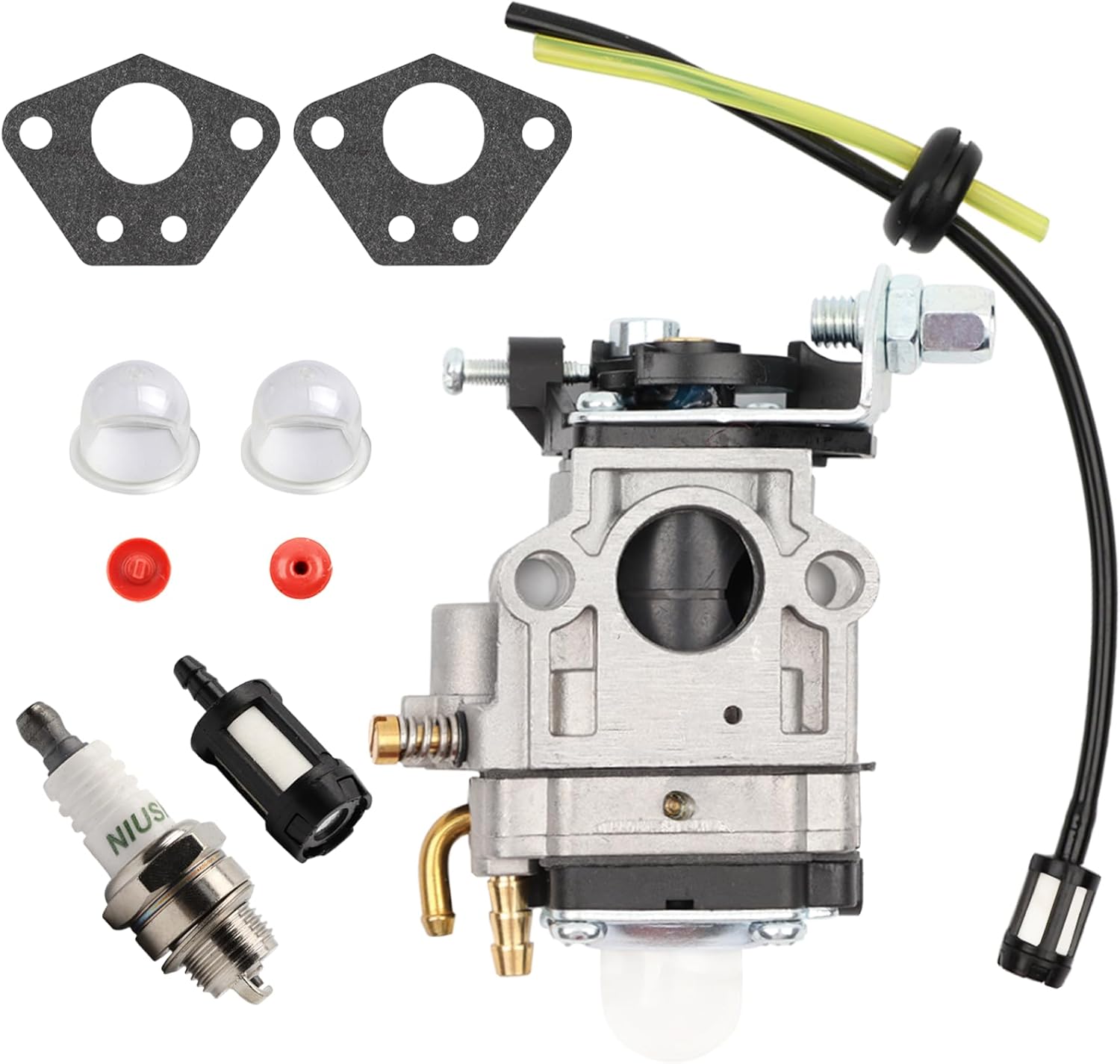 Vergaser-freischneider 52cc 49cc 43cc Vergaser-kit Mit Dichtung, Schlauch, Zündkerze Und Kraftstofffilter