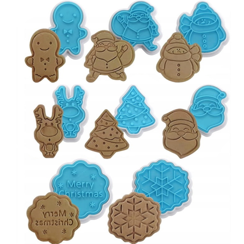 Formen, Ausstechformen Für Kuchen, Kekse, Lebkuchen, Weihnachten, 8 Stück.