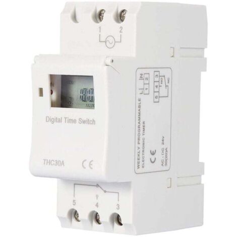 Rail, Elektronisch, Thc 15a, 220v, Digitaler Timer, Programmierbarer Timer Für Neonlampen