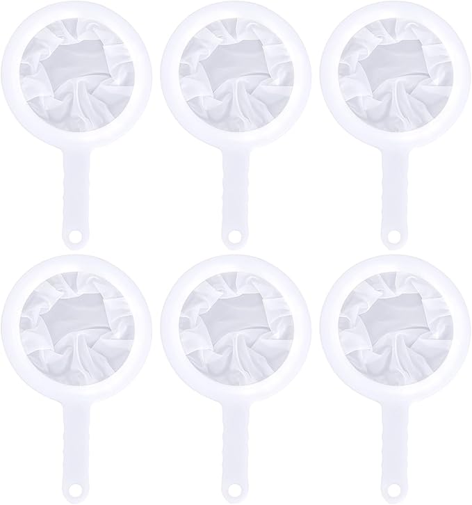 6-teiliges Feinsieb-set Aus Nylon, 80-mesh-kunststoff-feinfilter, Feinfilter Aus Nylon Für Die Küche, Kunststoffsieb Für Saft, Milch Und Kaffee