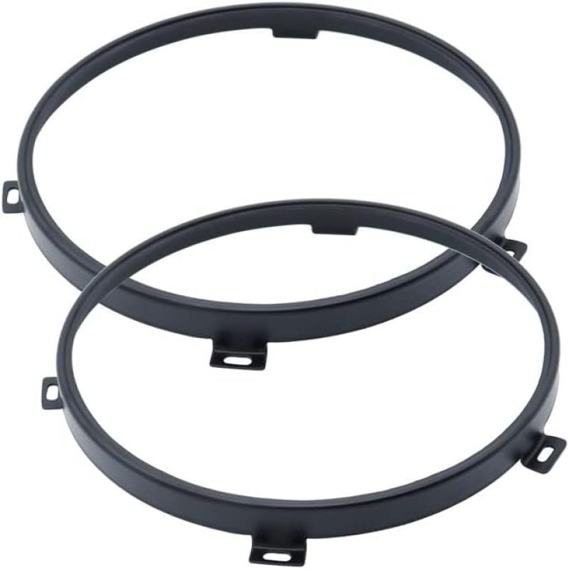 Kkone 7" Schwarzer Scheinwerfer-haltering Für Jeep Wrangler Jk 2007-2018