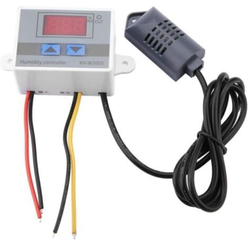Digitales Hygrometer, Feuchtigkeitssensor, Feuchtigkeitssensor Xh-w3005 Digitaler Hygrometer-schaltregler Feuchtigkeitssensor 0,99 % Rh 12 V/24 V/220 V (220 V)