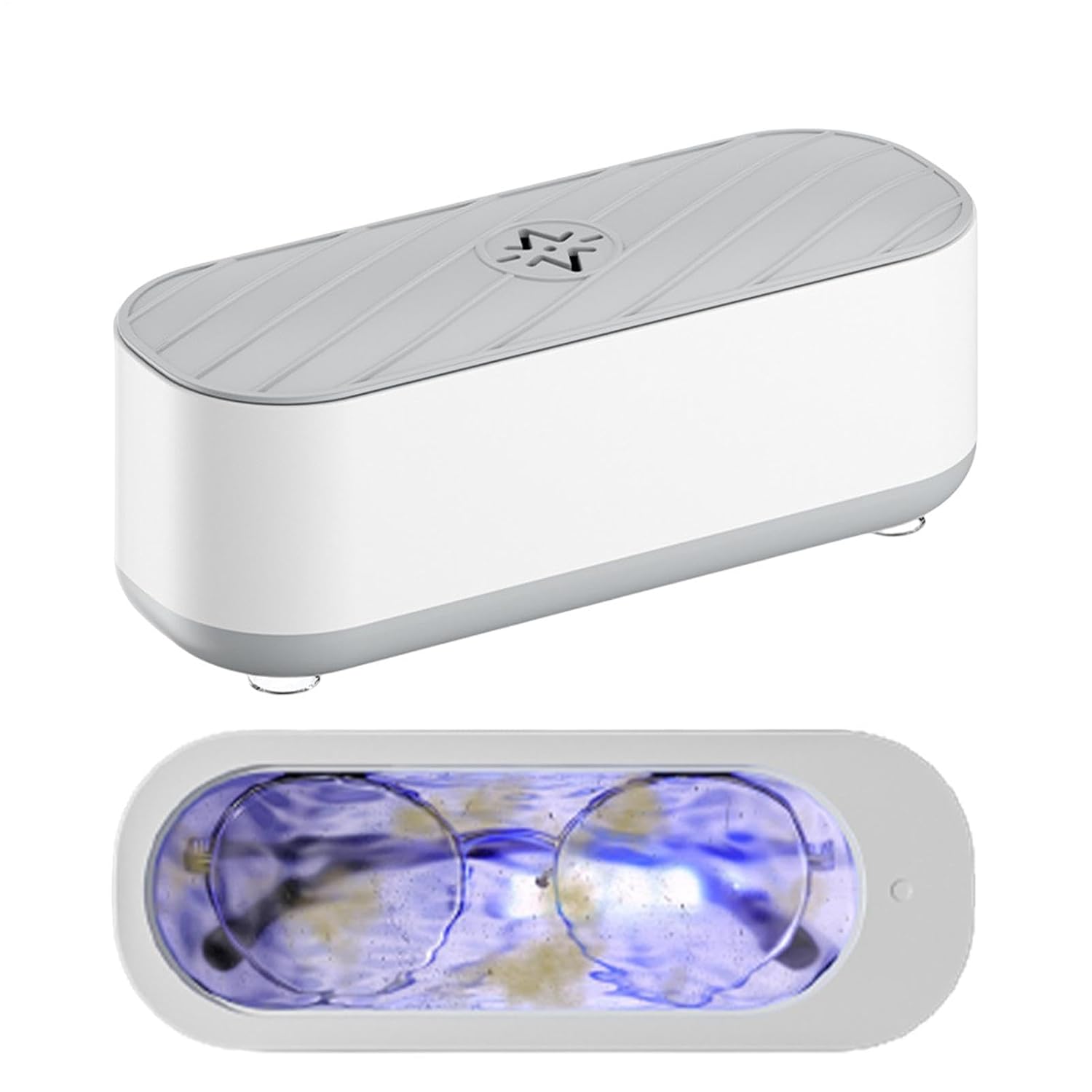 Brillenreiniger Ultraschall-schmuckreiniger Mit 45 Khz Hochfrequenzvibration Für Spielzeug, Ohrringe, Brillenbürsten, Kosmetikartikel Und Uhren