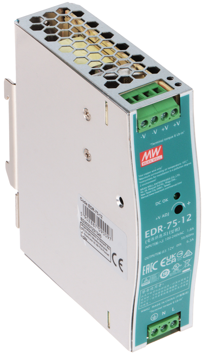 Edr-75-12 Mean Well Schaltnetzteil