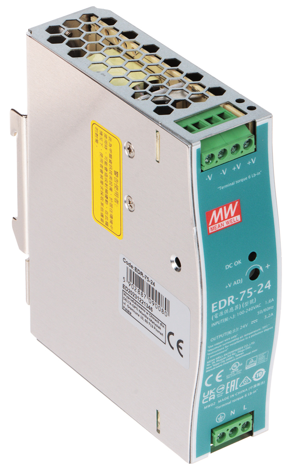 Schaltnetzteil Edr-75-24 Mean Well