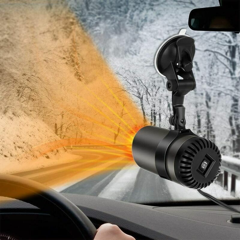 Tragbare Autoheizung, 2-in-1, Schnelles Heizen Und Kühlen, Autoheizung Und Scheibenenteiser, 150 W, 12 V, Stecker-windschutzscheibenlüfter Für Alle