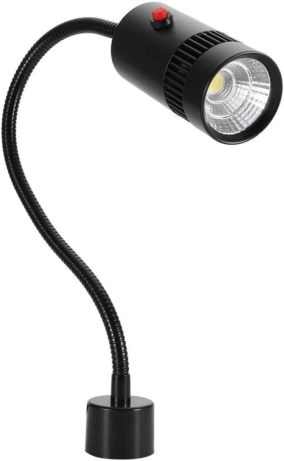 Magnetische Led-fußleuchte, Verstellbare Halsleuchte, Magnetische Fußleuchte Für Maschinen, Silber, 7 W, 110–220 V