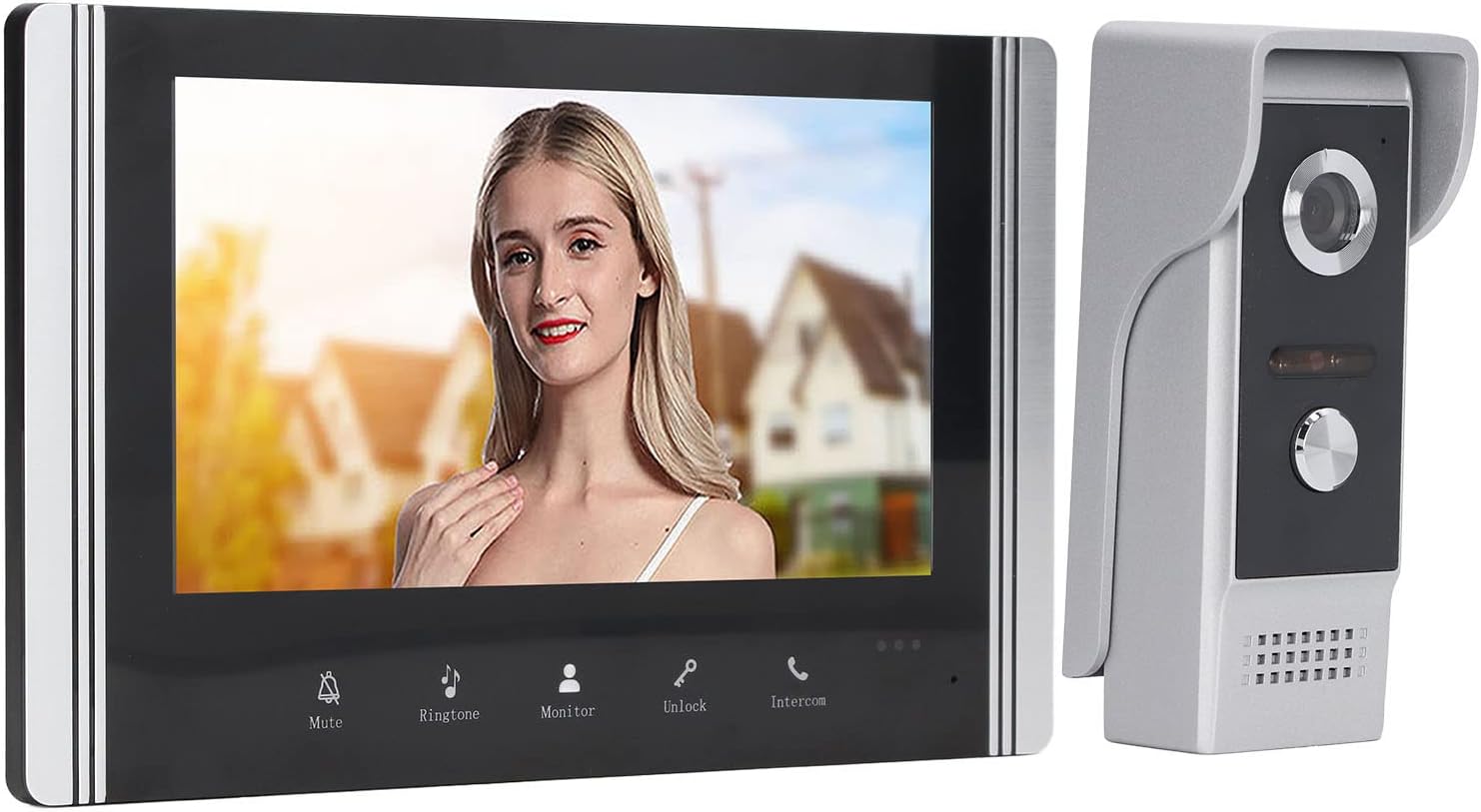 Touchscreen-video-türsprechanlage Mit 7-zoll-hd-kamera, Wlan-smartphone-set, Video-türsprechanlage Mit Fernbedienung – Anpviz