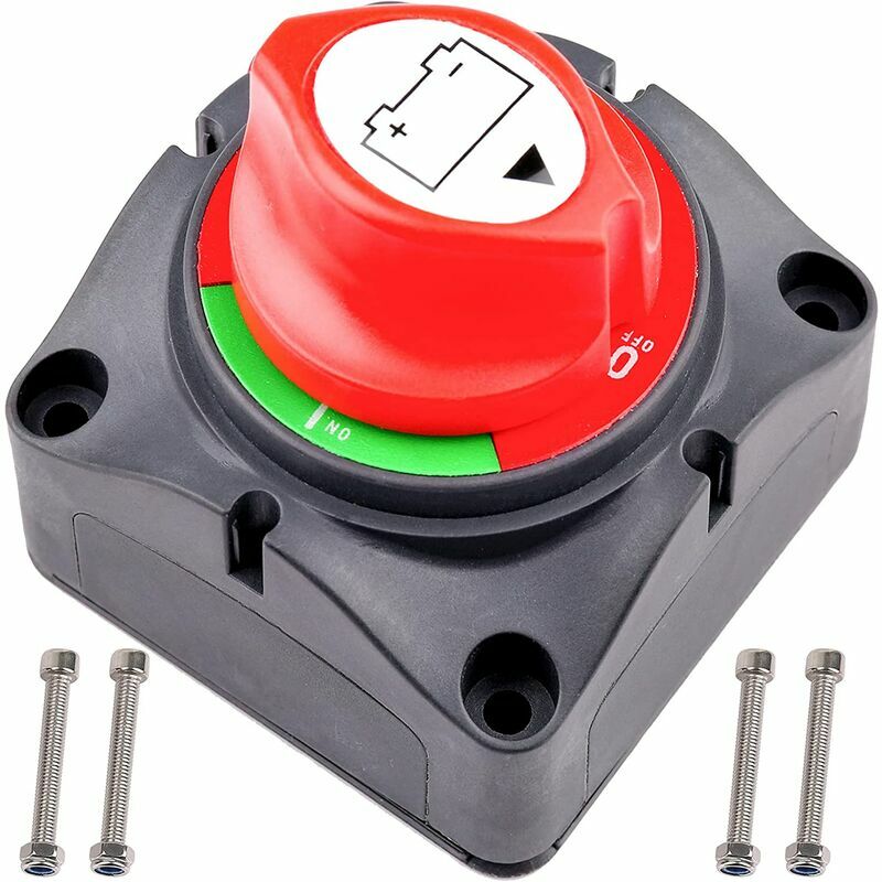 Batterieschalter, 6 V, 12 V, 24 V, 48 V, 60 V, Batterieschalter Für Auto, Wohnmobil, Boot, Lkw, Traktor, Auto, Motorrad, Diebstahlwarnanlage, 275/1250 A