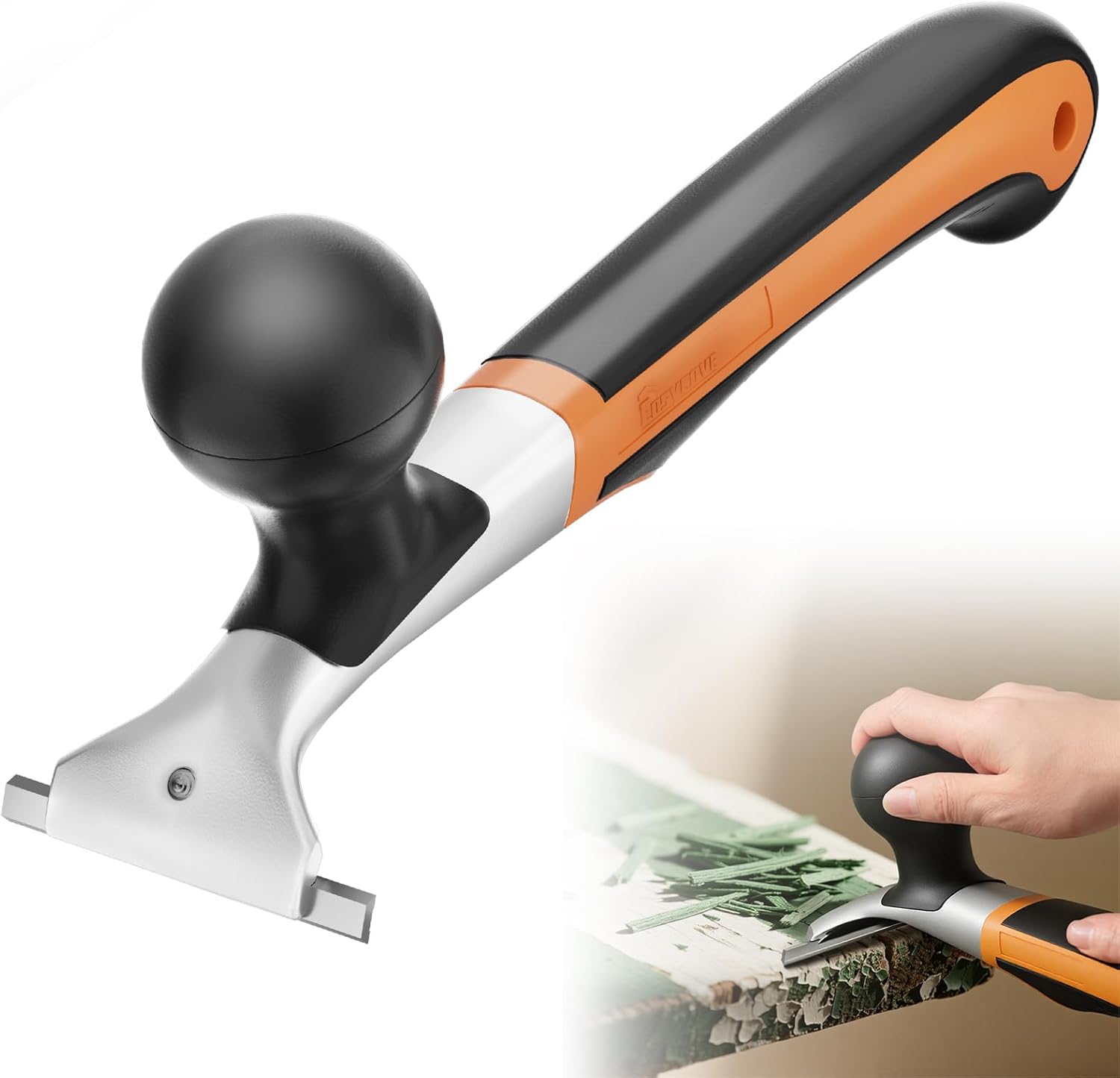 Hochwertiger, Ergonomischer Hartmetallschaber, 2-1/2", Schabewerkzeug Zum Entfernen Von Lack, Farbe, Klebstoff, Harz, Trockenglasur, Flecken, Kitt Und Zum Abkratzen