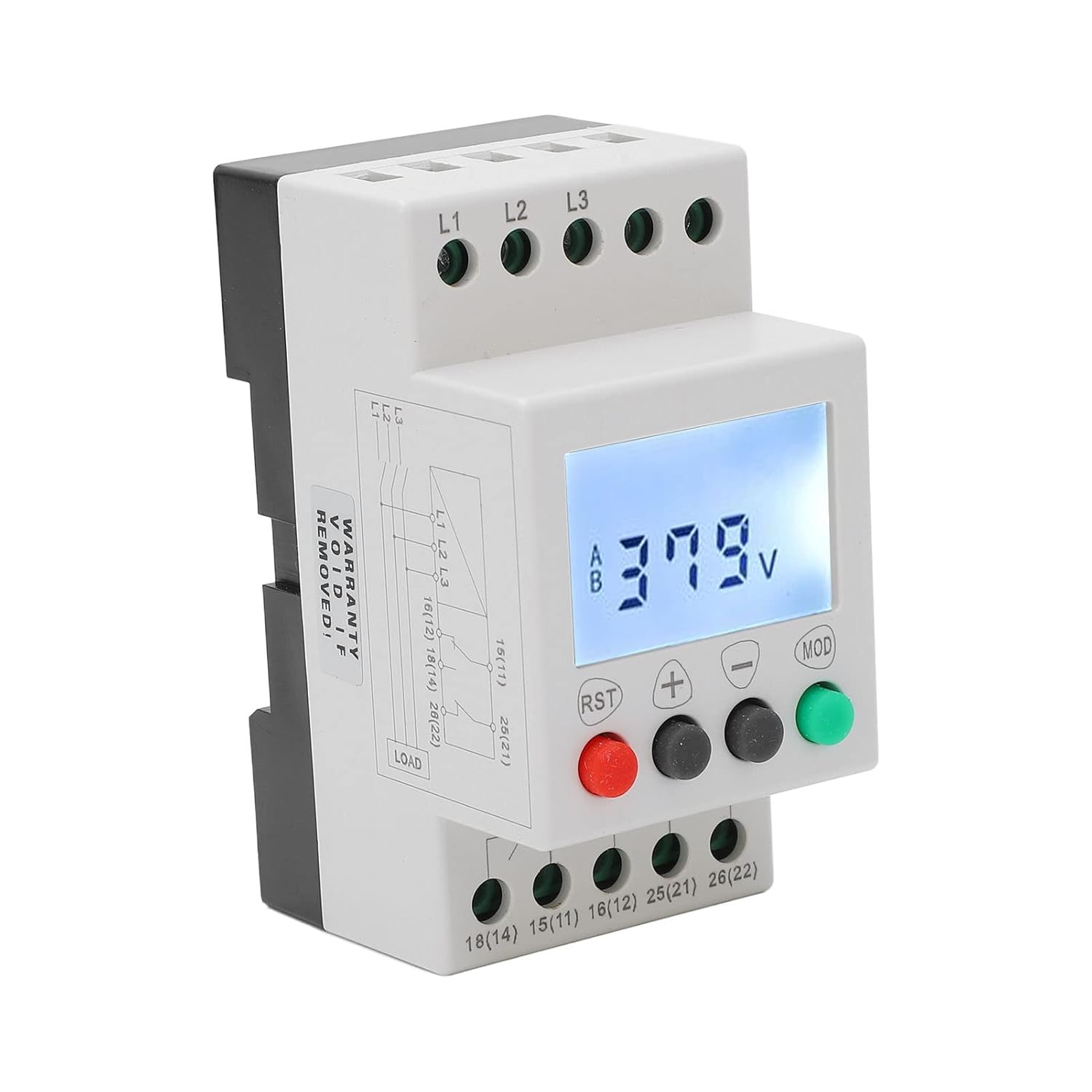 Spannungs- Und Phasenfolgeschutz, 3-phasen-spannungsüberwachungsfolgerelais, 4-draht-über- Und Unterspannungsschutz Ac 208 Bis 480 V Für Werkzeugmaschinen