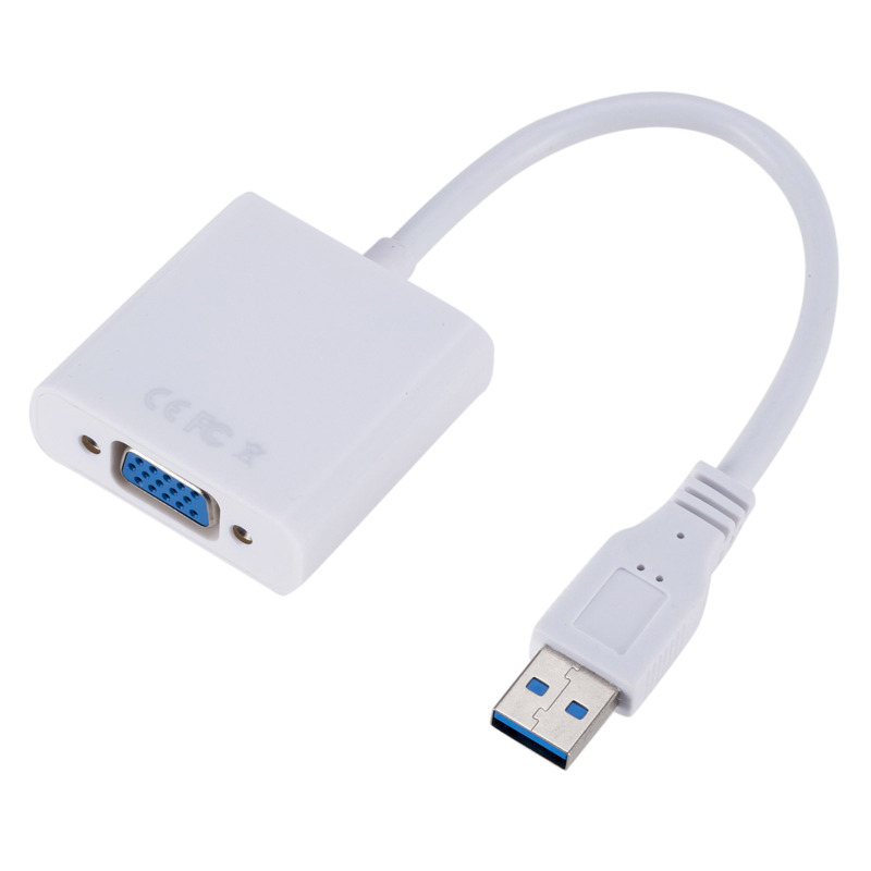 Usb 3.0-zu-vga-adapter, Externe Usb-zu-vga-grafikkarte, Vga-konverter Für Desktop-pc, Laptop Und Monitor/projektor