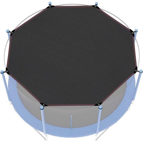 Housse De Protection Solaire Pour Trampoline Facile À Installer Sonnenschutz Für Außen Feuilles Uniquement Housse Supérieure Pour Trampoline(10ft 8poteaux)