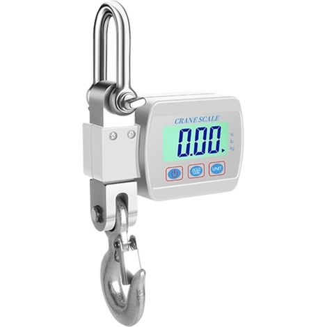 Digitale Kranwaage (500 Kg, 1000 Lb), Hängewaage Für Industrielle Anwendungen, Silber