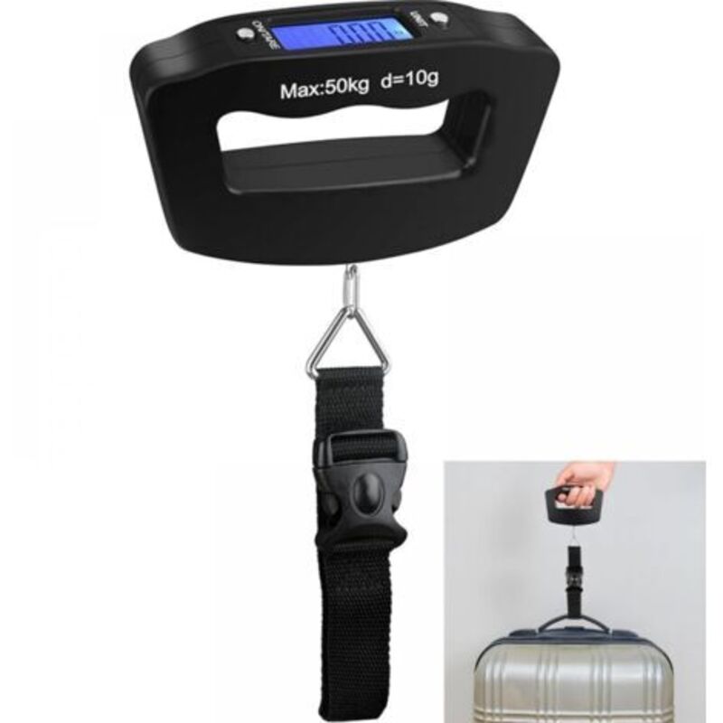 Ulisem Tragbare Elektronische Gepäckwaage, 50 Kg Tragkraft, Präzise Und Kompakt, Batteriebetrieben, Ideal Für Flugreisen Oder Den Gebrauch Zu Hause