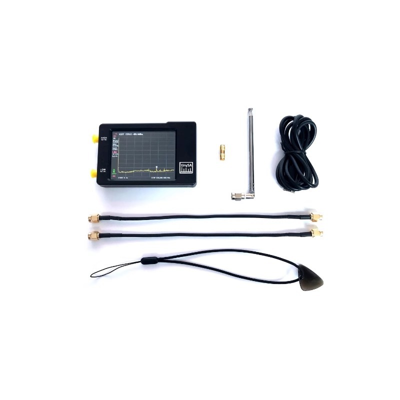 Spektrumanalysator, Tragbarer Frequenzreduzierter Analysator (aktualisiert V0.3.1), 100 Khz–960 Mhz Mf/hf/vhf/uhf-eingang, Signalgenerator Mit 2,8"-touchscreen Und Esd-schutz