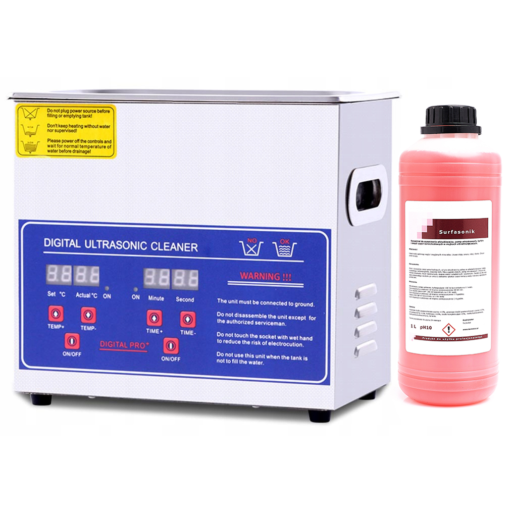 3,2-liter-ultraschallreiniger Mit Heizung Und Display Ps-20a + 1 Liter Surfasonic-flüssigkeit
