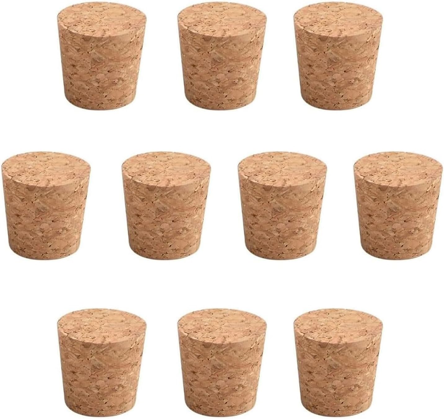 10 Stück Konische Korkstopfen Aus Holz Für Bierflaschen, Gläser