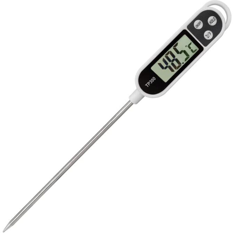 Kochthermometer. Digitales Fleischthermometer. Das Heißt, Ein Küchenthermometer Mit Automatischer Langzeitanzeige Und Lcd-bildschirm Für Grillgerichte, Fleisch, Zucker, Milch, Wasser, Marmelade, Grill