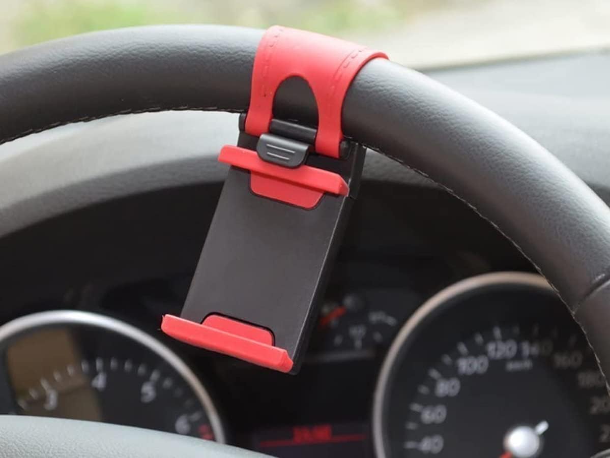 Auto-lenkradhalterung Für Handys, Universell Für Smartphones Bis Zu 84 Mm Breite