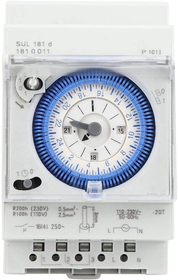 Mechanischer Timer, 250 Vac 16 A Timer-relais-schaltrelais High-end-steuerchip 15 Minuten 24 Stunden Für Industrielle Straßenbeleuchtungskörper Usw.