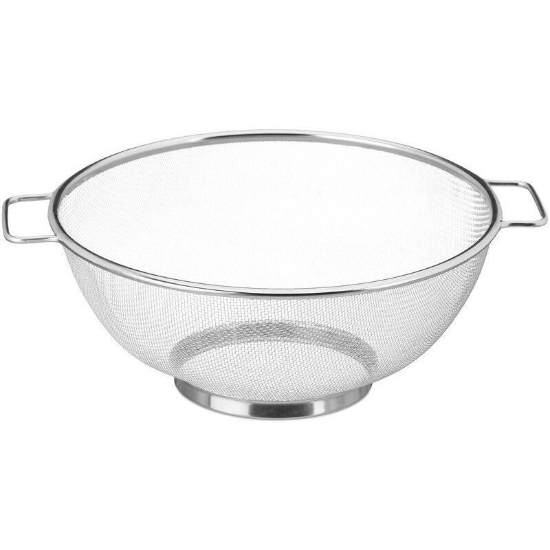 26 Cm Edelstahl-sieb, Mehrzweck-abtropfsieb Für Nudeln, Salate Und Gemüse, Ergonomischer Griff, Stabiler Standfuß – Ulisem