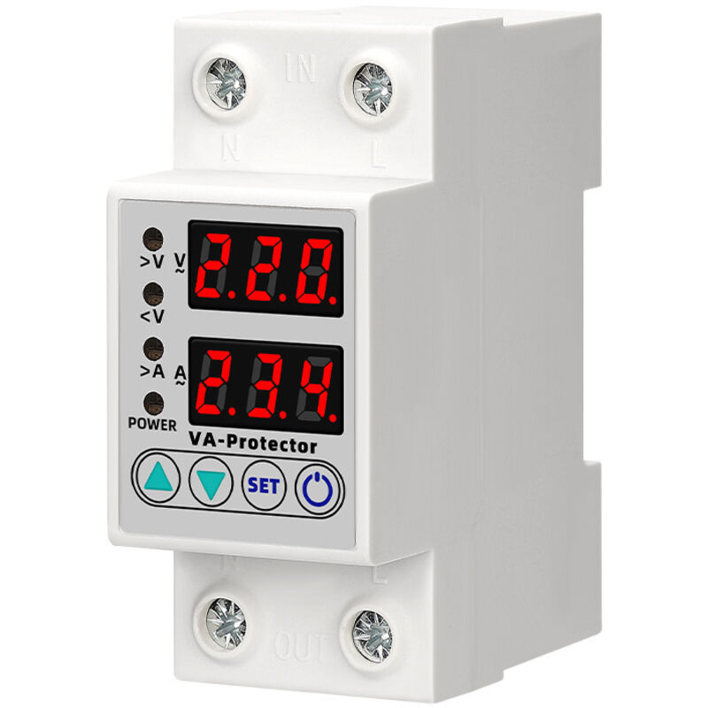 Din-schienen-schutzrelais 63 A 220 V, Einstellbare Über- Und Unterspannung, Led-anzeige -ulisem