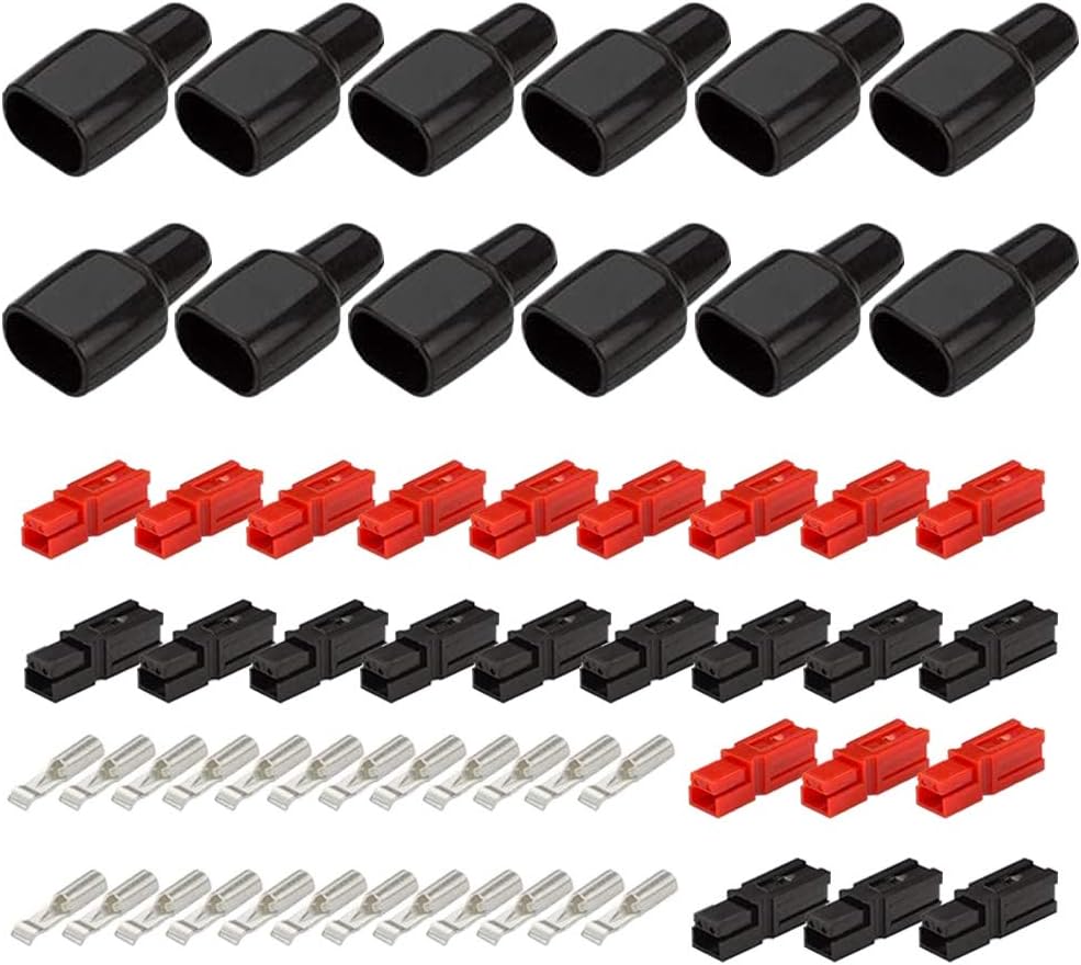 12 Paare 30a Schnelltrenn-stromanschlussstecker Rot Schwarz Schnellbatterieanschluss