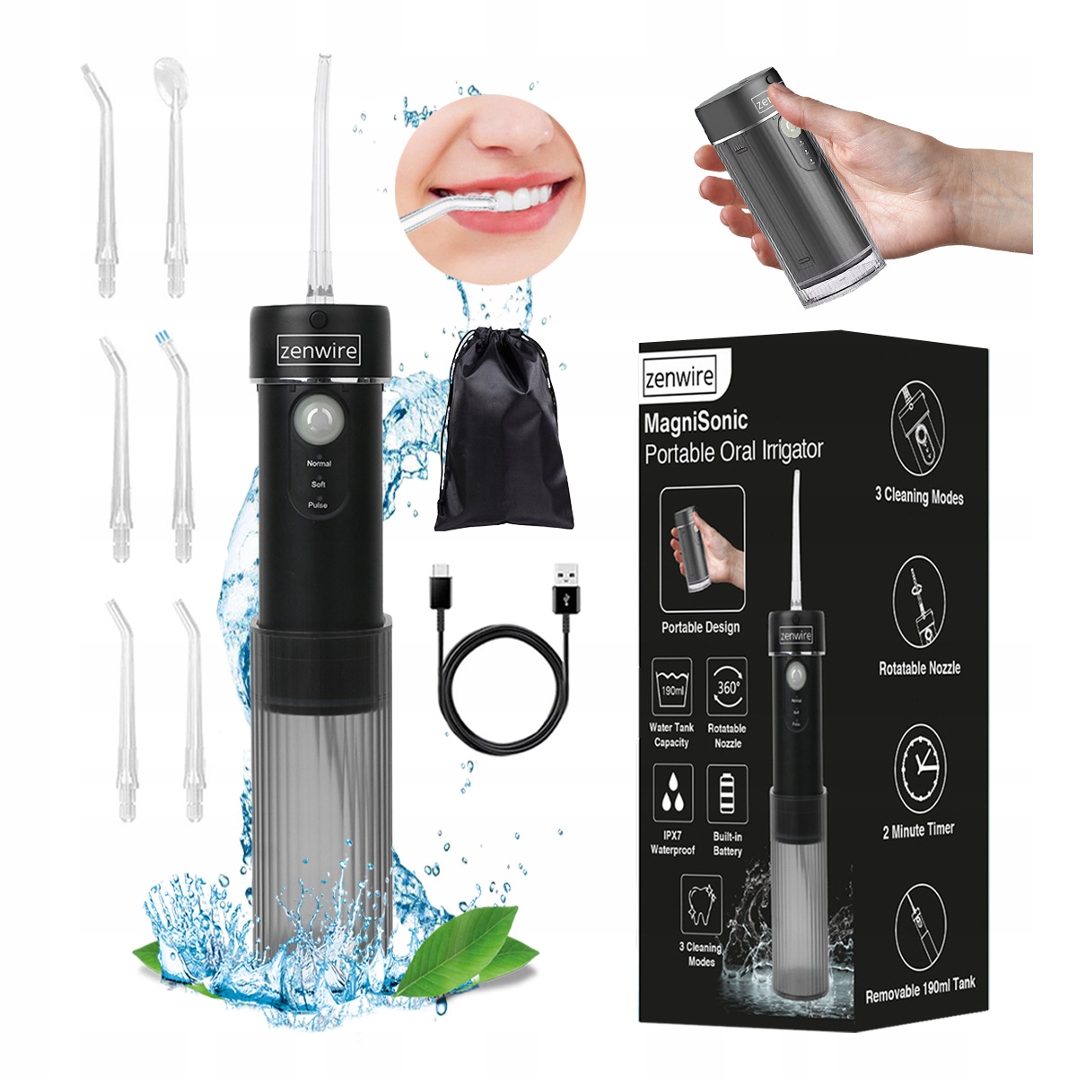 Zenwire Wf309 Tragbarer Kabelloser Reise-zahnarzt-irrigator