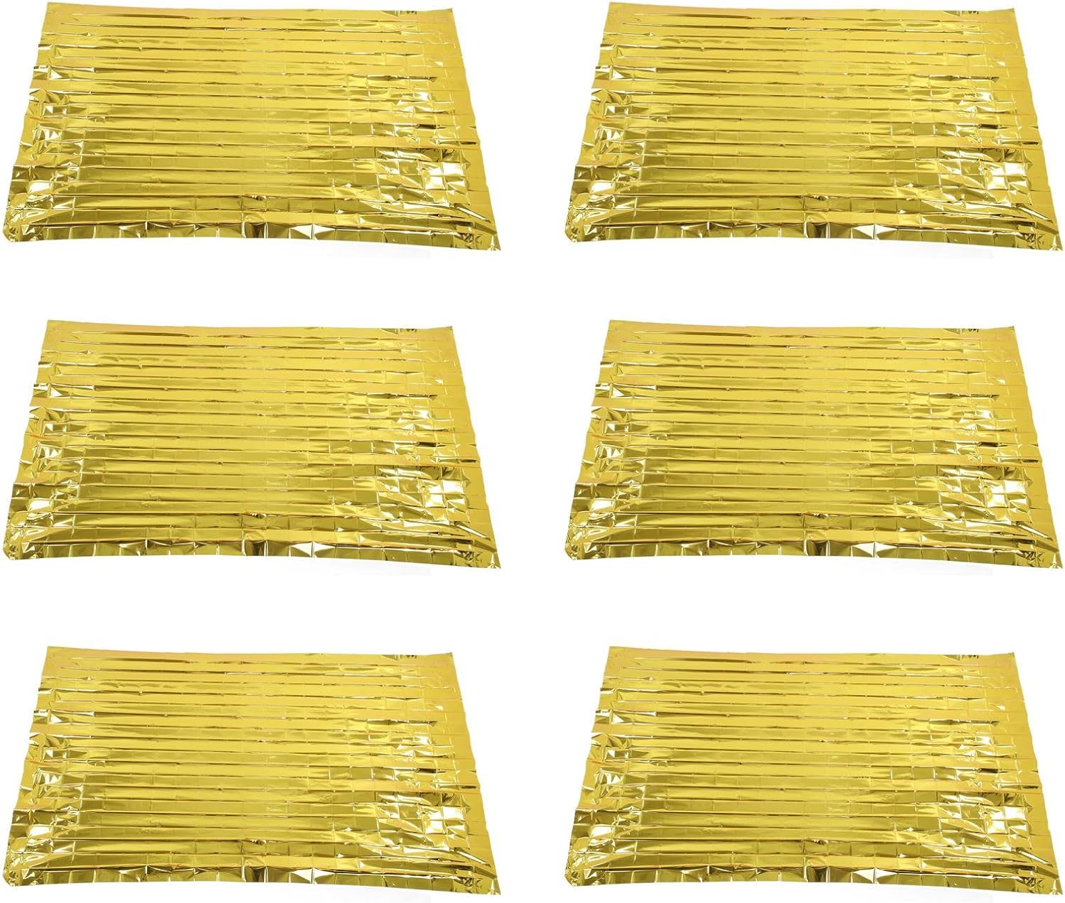 Wasserdichte, Leichte Und Kompakte Feuerfeste Decke, Weltraum-überlebensdecke Für Outdoor-abenteuer, 51,18 X 82,68 Zoll (gold)