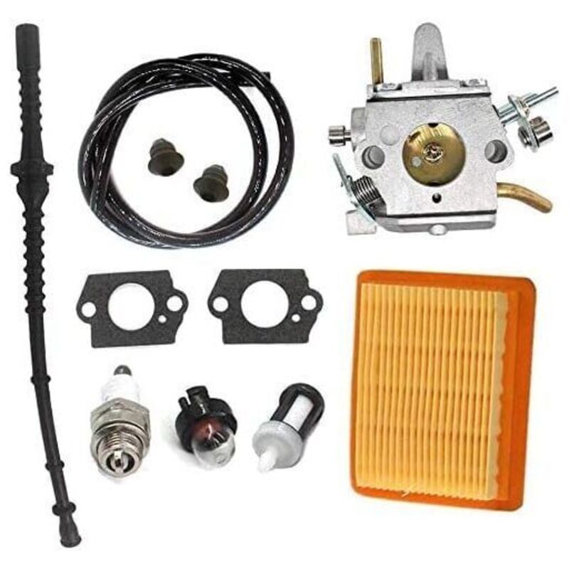 Vergaser Mit Luftfilter Und Kraftstoffleitung Für Stihl Freischneider Fs400, Fs450, Fs480, Sp400 Und Sp450. Auch Kompatibel Mit Zama Modellen C1q-s34h, 4128 120 0651 Und 4134 141 0300.