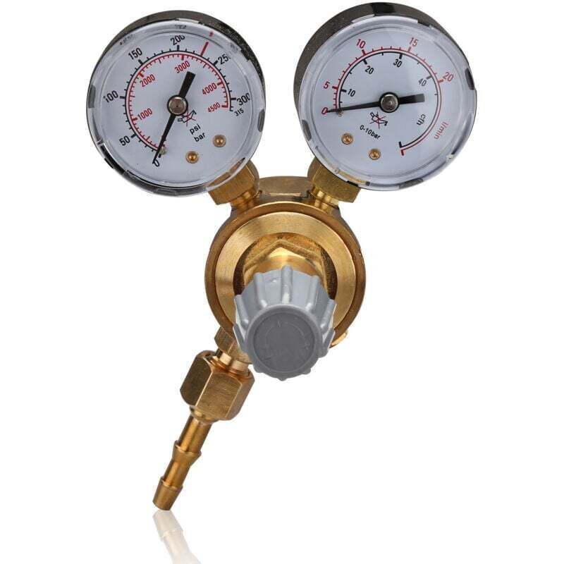 Kompakter Druckregler Für Mig/mag/wig-schweißen – 315 Bar, Kompatibel Mit Argon/co₂/stickstoff, Goldfarben, Mini-modell