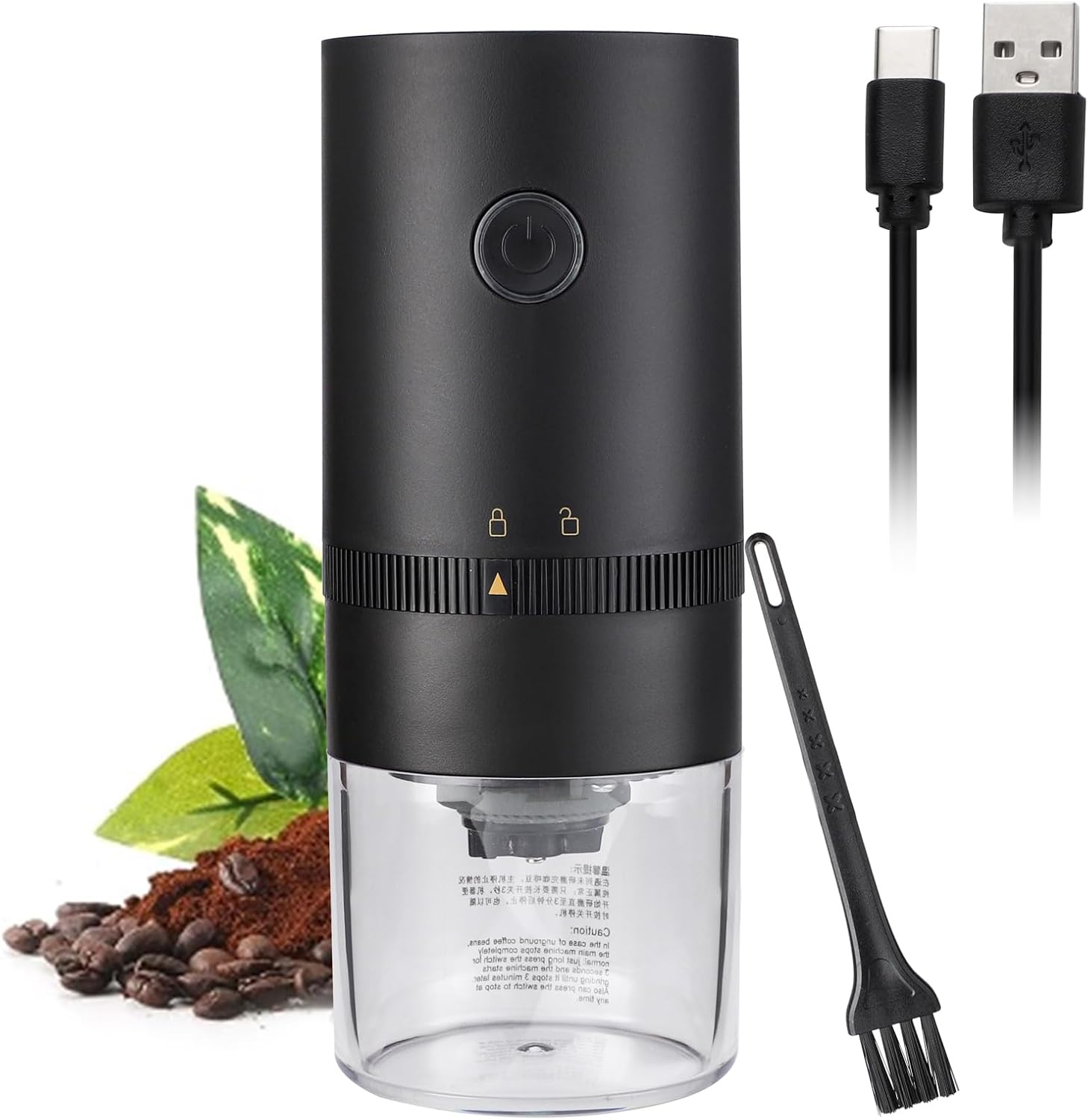 Kleine Tragbare Kaffeemühle – Elektrische Kaffeebohnenmühle Mit Mehreren Mahleinstellungen Für French Press, Cold Brew, Moka Pot, Pourover, Espressomaschine