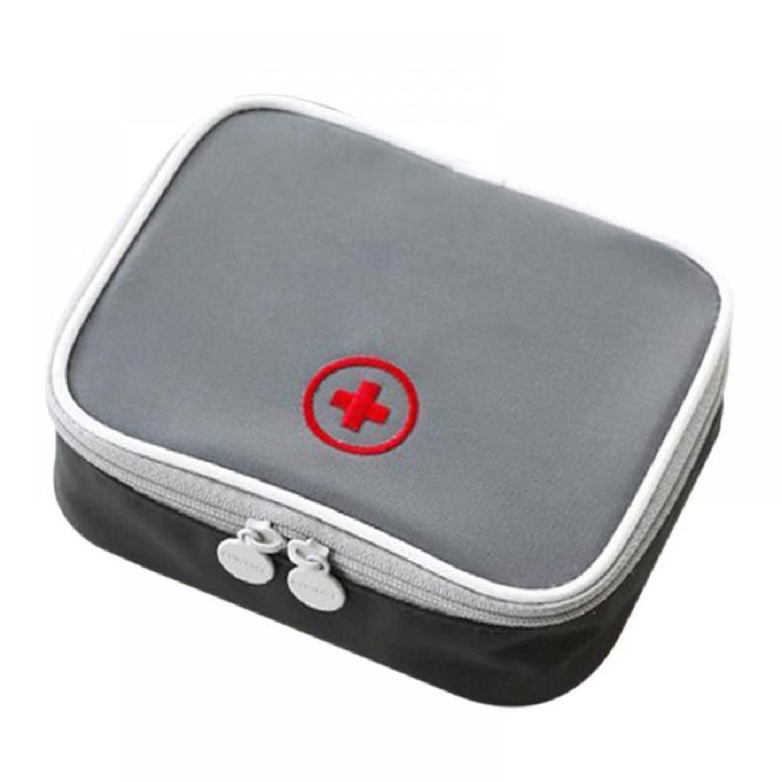 Kleine Mini-reise-notfalltasche, Leere Erste-hilfe-kit, Wasserdichte Tragbare Medizintasche, Tragbare Leeren Apotheke Kit Zum Laden Von Pillen, Medizin, Dressing 13x10x4cm-grau