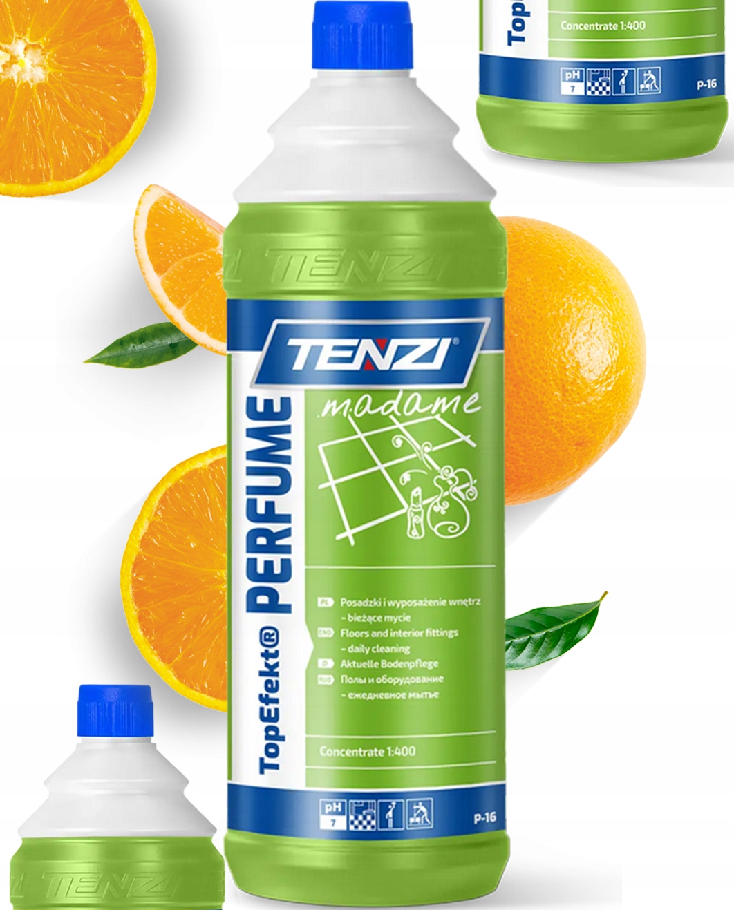Tenzi Top Efekt Parfüm Madame Grün – Bodenreinigungs- Und Pflegemittel – Duft – 1 L