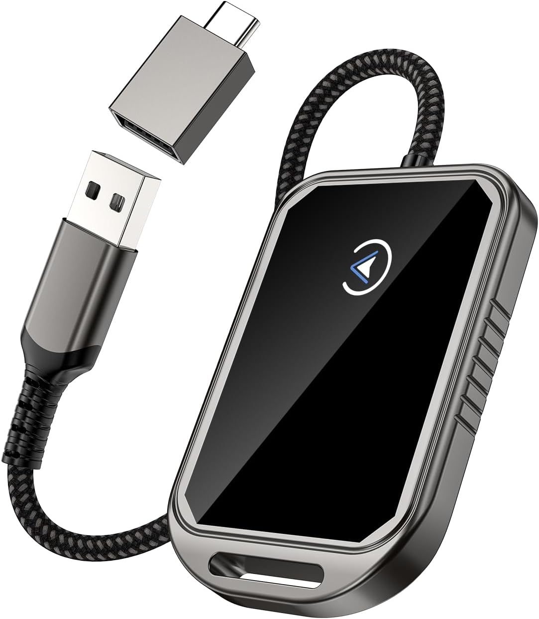 Kabelloser Carplay-adapter Für Android – 2-in-1-autoadapter, Kabelloser Carplay-adapter Für Iphone, 5 Ghz Wlan, Typ-c/usb Plug & Play, Kompatibel Mit Ios10+ Und Android11+