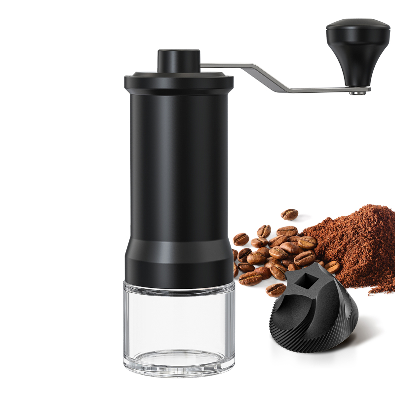 Manuelle Kaffeemühle Mit 25 G Fassungsvermögen, Keramischem Kegelmahlwerk, 30 Mahlgradeinstellungen, Tragbare Espresso-kaffeemühle Für Unterwegs, Kurbel Und Reinigungsbürste.